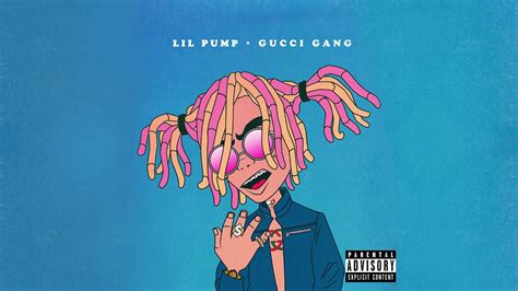 actual image of lil pump writing gucci gang nene|gucci gang meme.